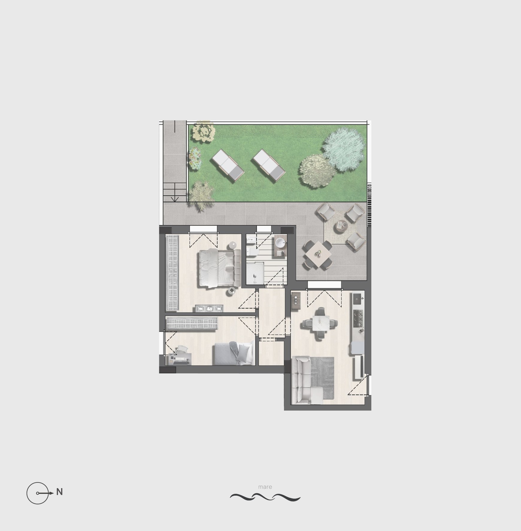 Appartamento 1 — Trilocale